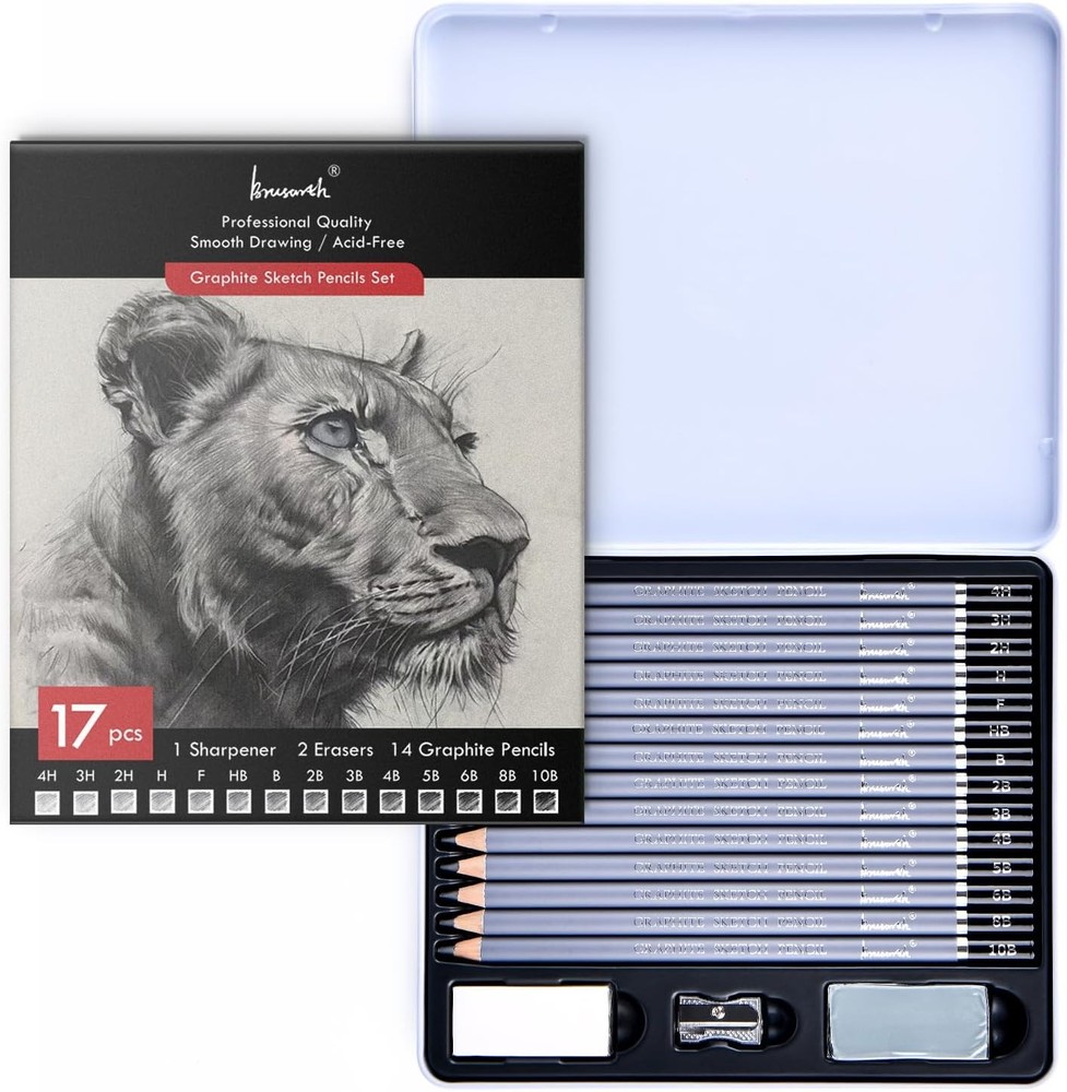 Brrth Profal Sketch Pencils for Ding Set - Graphite Pencils,