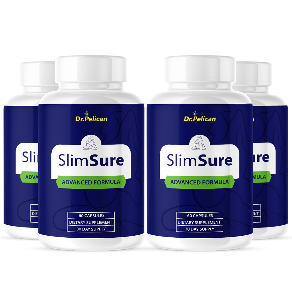 SlimSure- Digestive Support- 4 Bottles- 240 Capsules