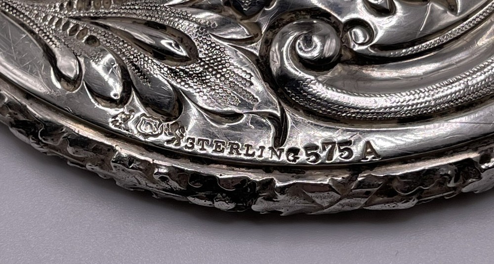 Reed & Barton Sterling Silver Repousse Tall Candlestick c.1890s