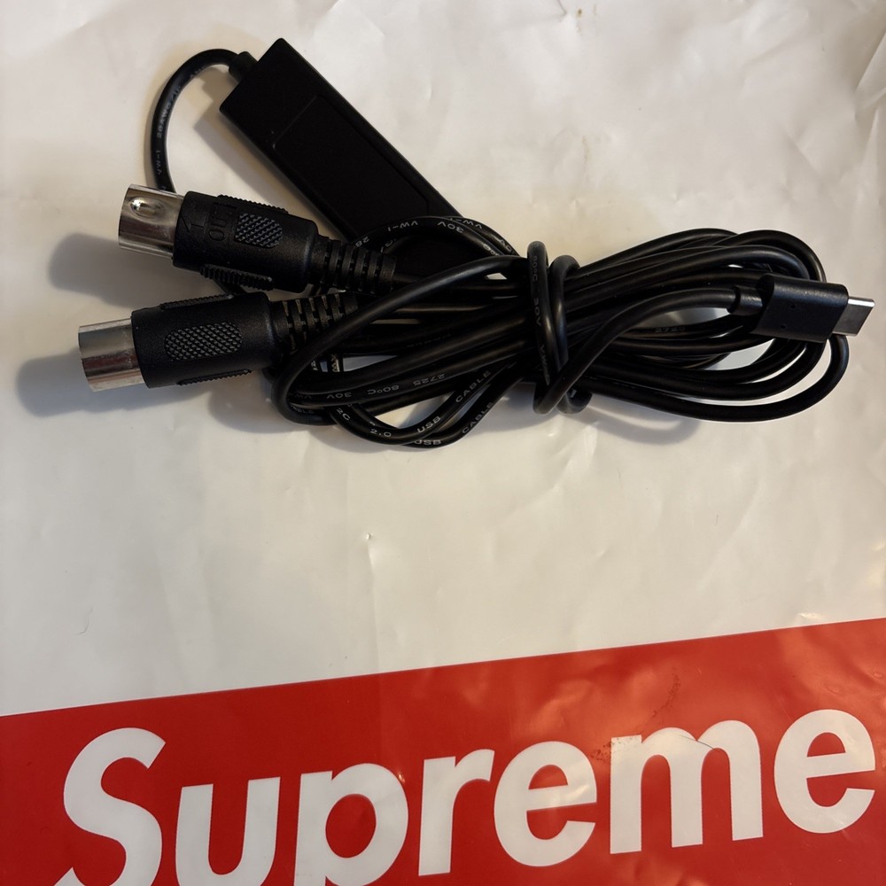 Fasgear USB C MIDI Cable with Type C Connection