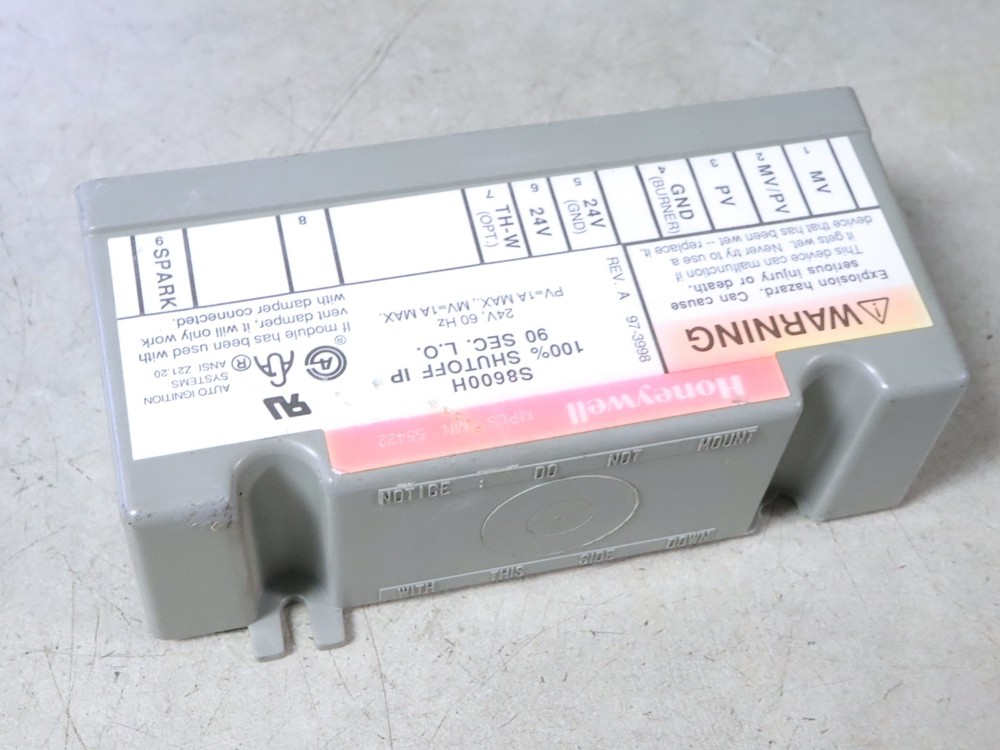 Honeywell S8600H Pool/Spa Furnace Ignition Control Module