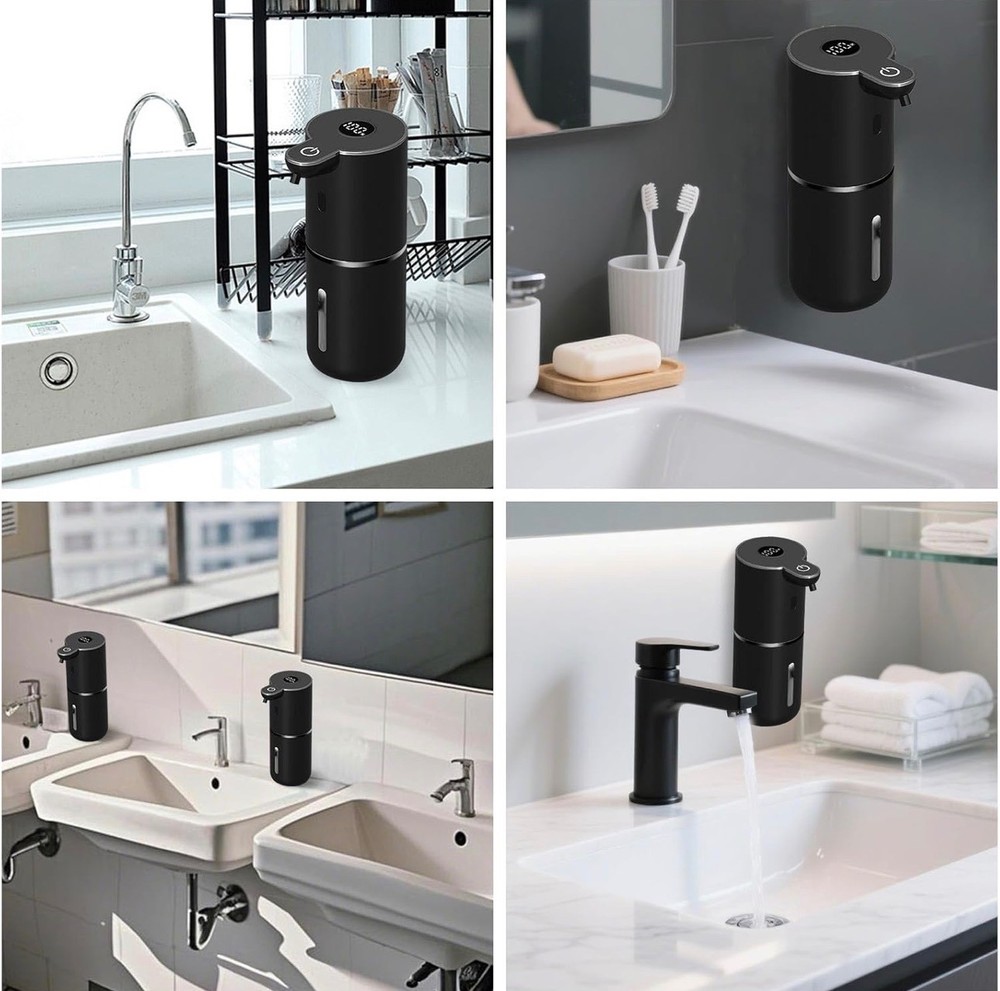 Automatic Soap Dispenser Touchless USB Rechargeable 380ml Sensor Kitchen