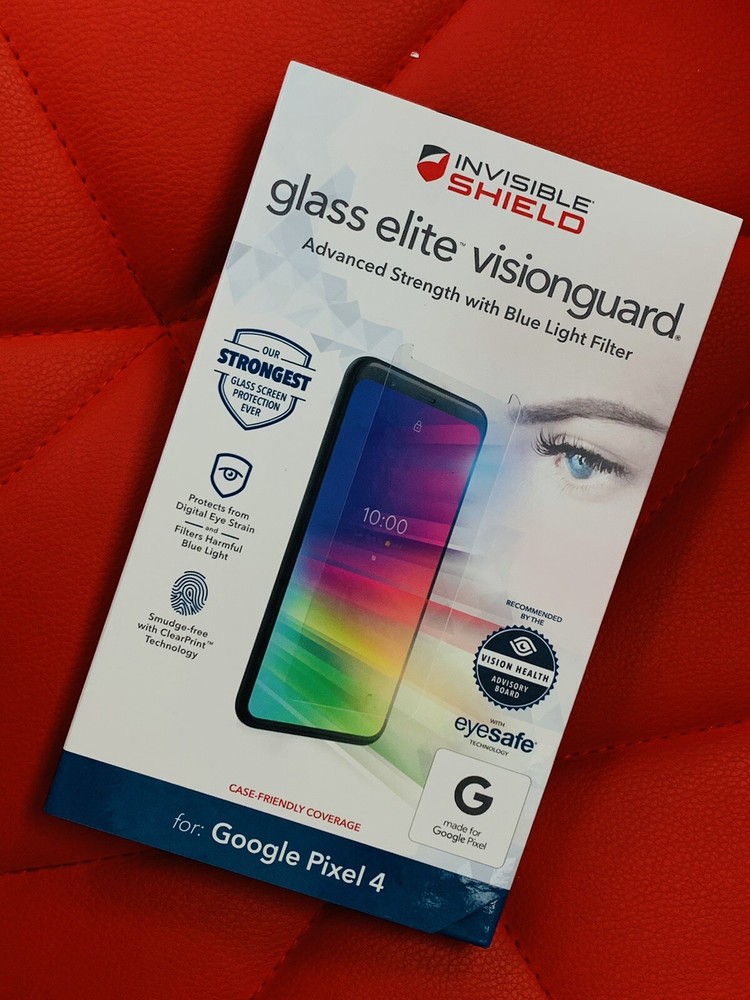 NEW InvisibleSHIELD Glass Elite Visionguard Screen Protector For Google Pixel 4