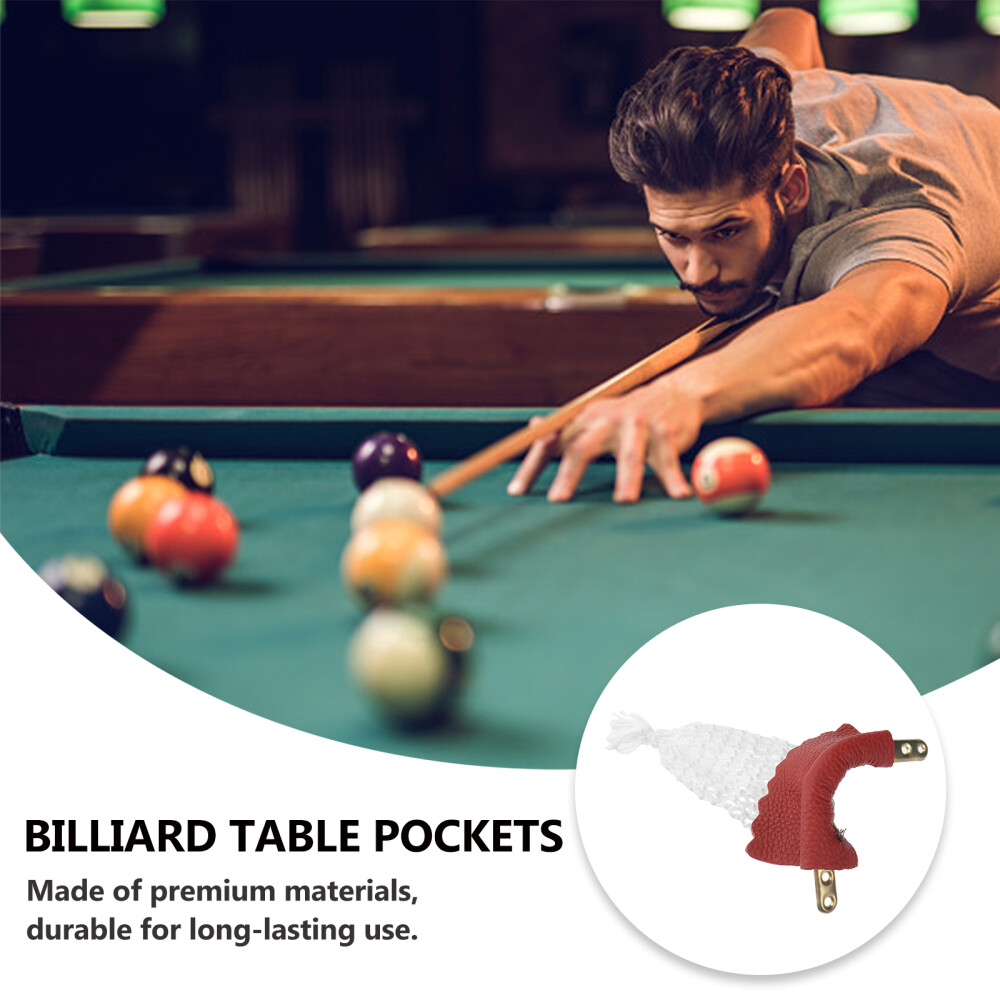 6 Pcs Pool Table Pockets Pool Table Pocket Liners Snooker Pockets