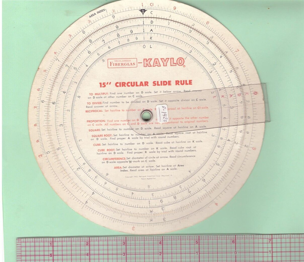 KAYLO circ slide rule, (S-1420)