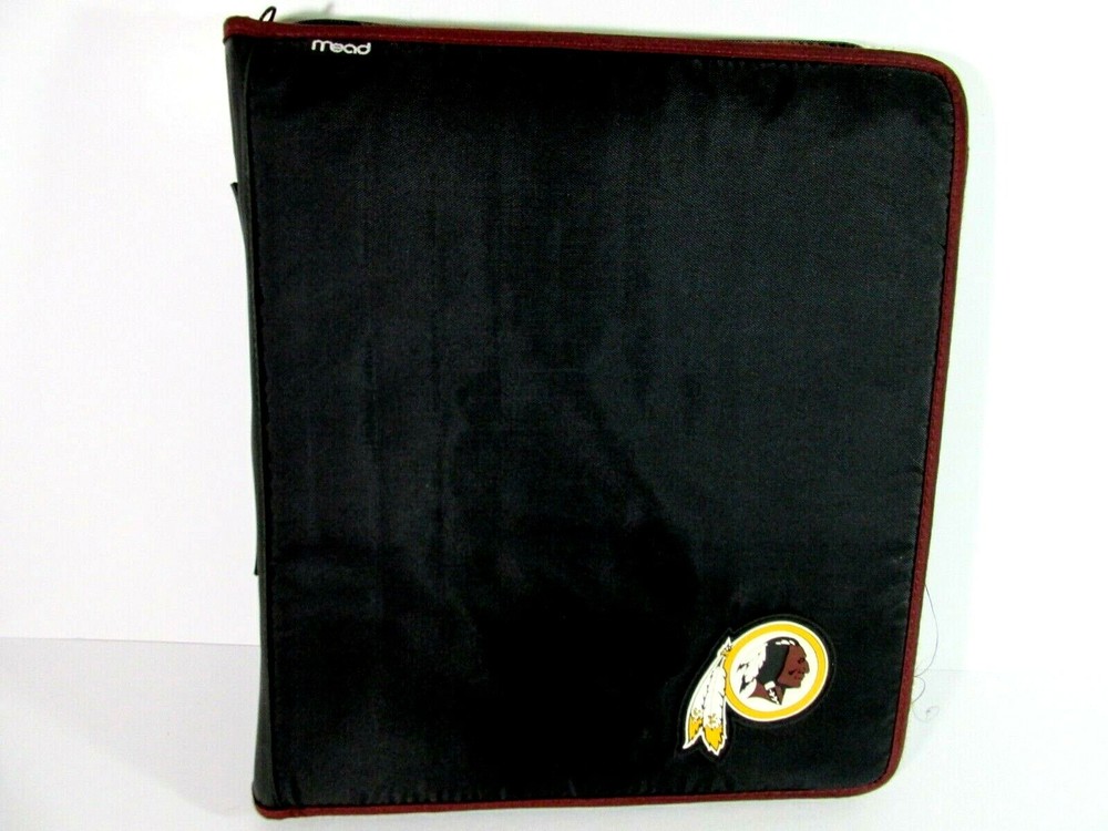 VTG Washington Redskins Zipper Binder Notebook Organizer