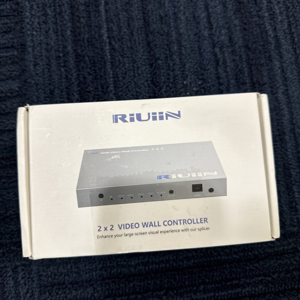 Video Wall Controller 2x2, HDMI 4K Input TV Wall Controller with 12 Modes