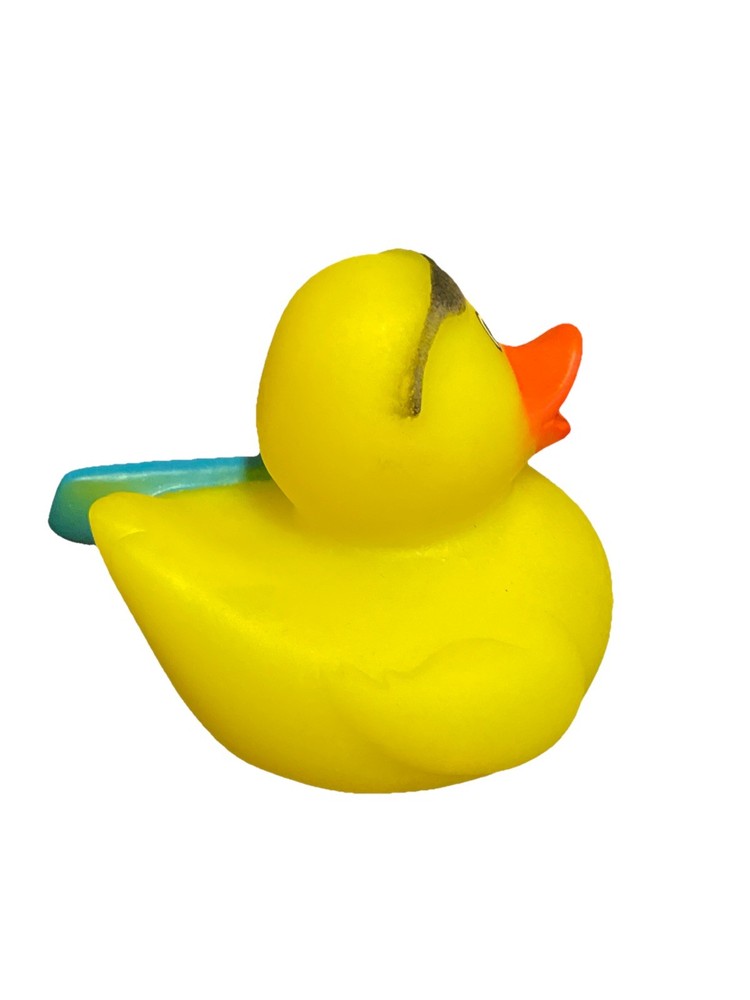 Yellow Rubber Ducky Surfboard & Sunglasses 2.5”