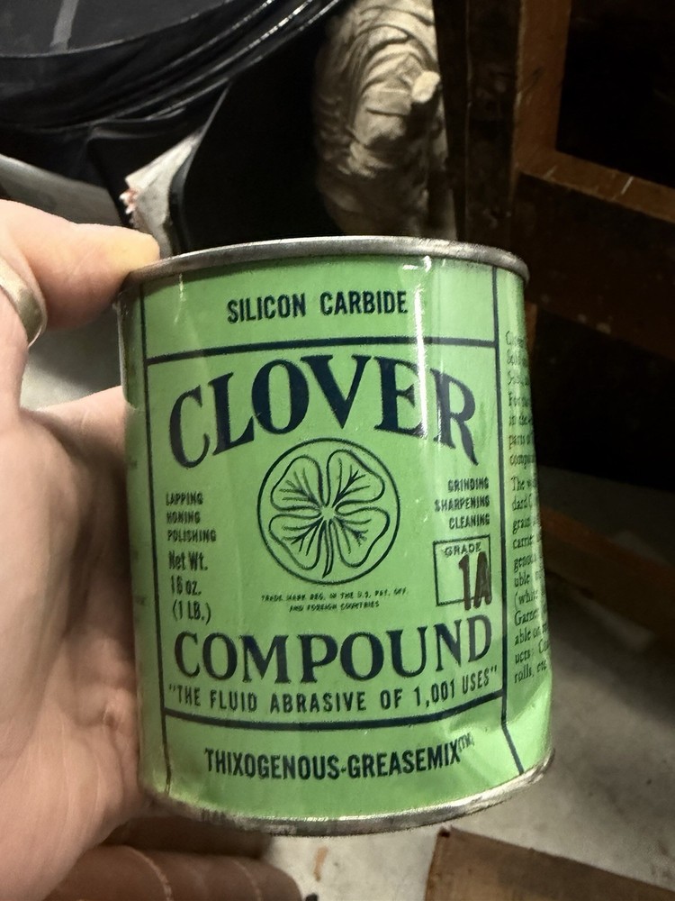 Clover Compound 1lb Can For 1-A Lapping And Grinding