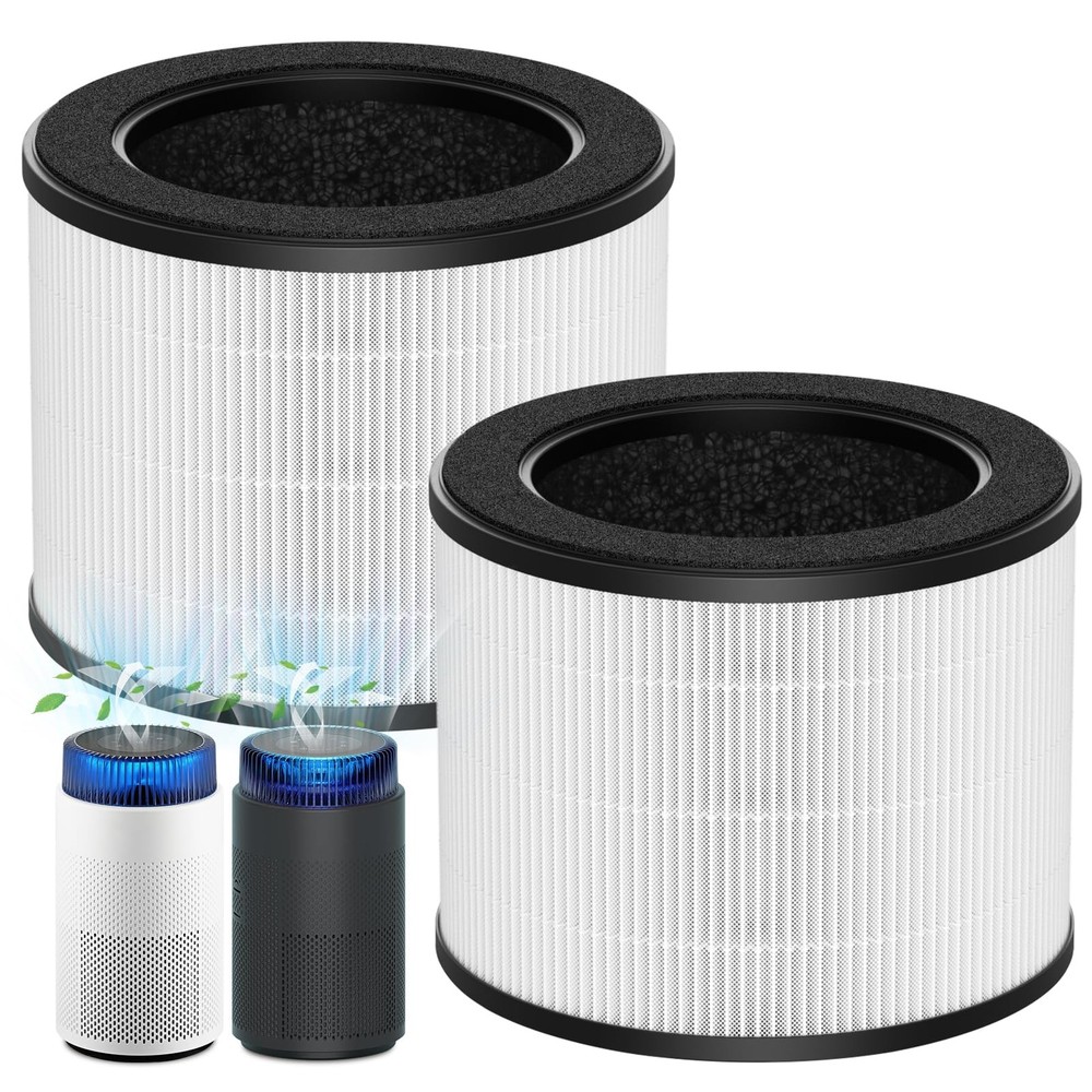2 Pack Airmega 100 Replacement Filter Compatible with Coway Airmega 100 Air P...