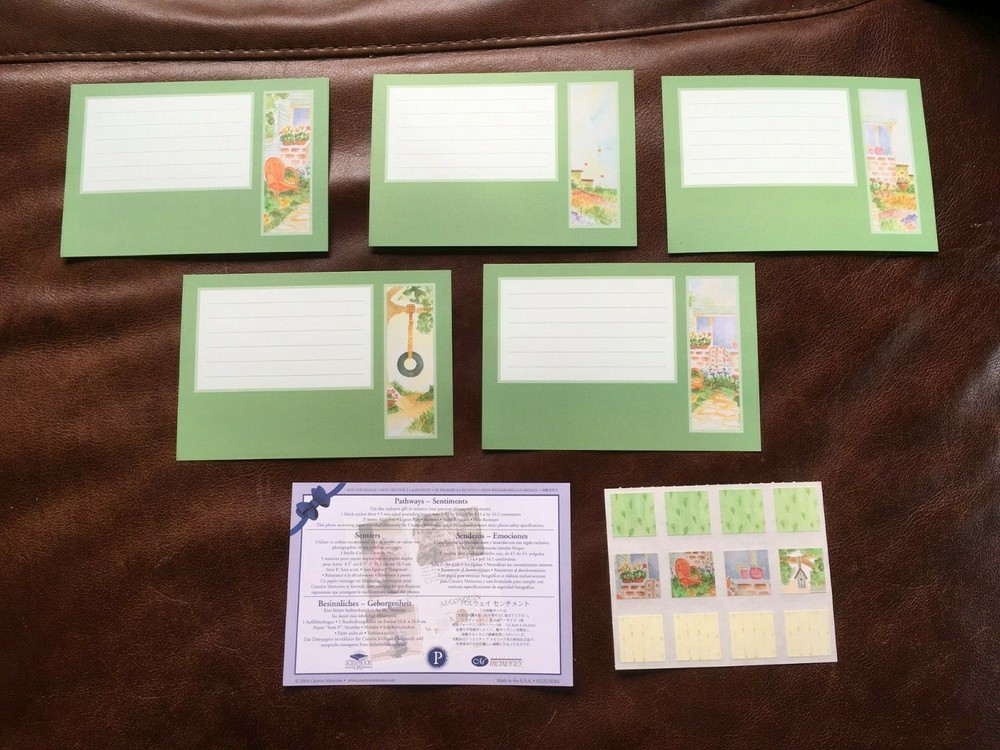 CREATIVE MEMORIES KIT: PATHWAYS SENTIMENTS JOURNAL BOXES & STICKERS KIT *