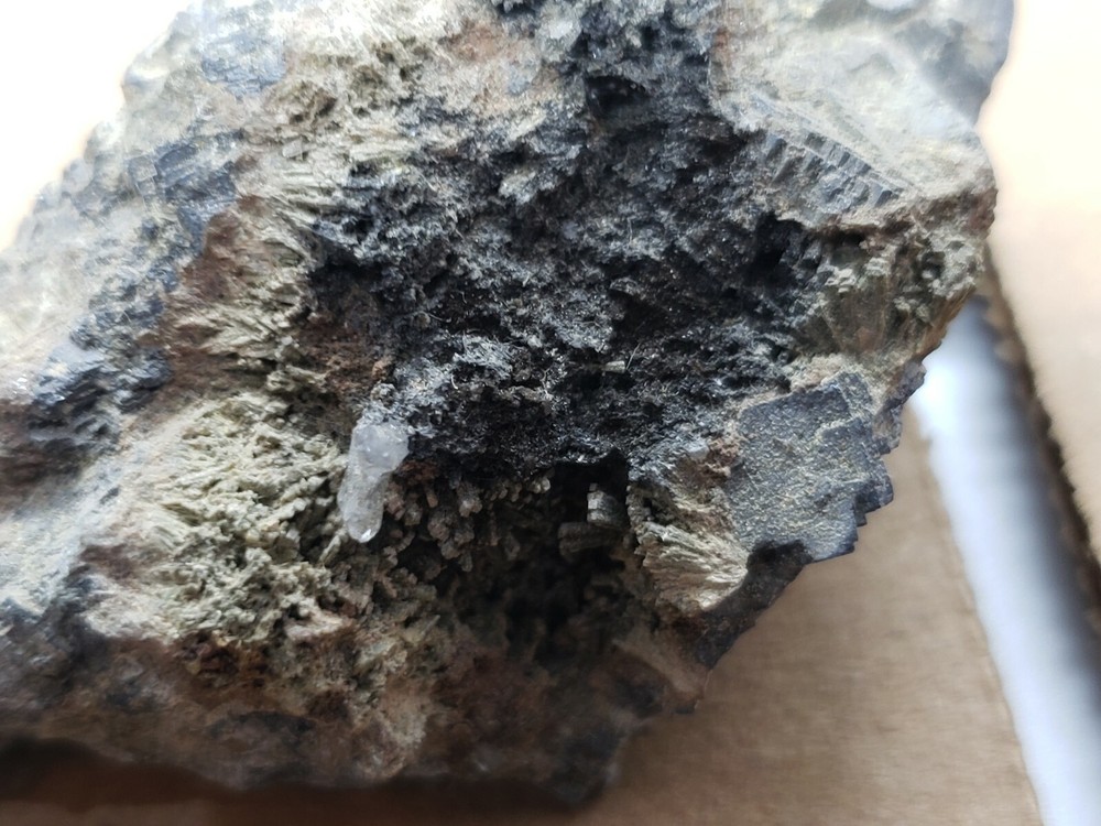 Nice Johannsenite on Galena Specimen