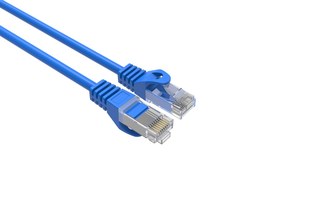 CAT6 Slim Ethernet Patch Cable Blue 10FT 50 PACK