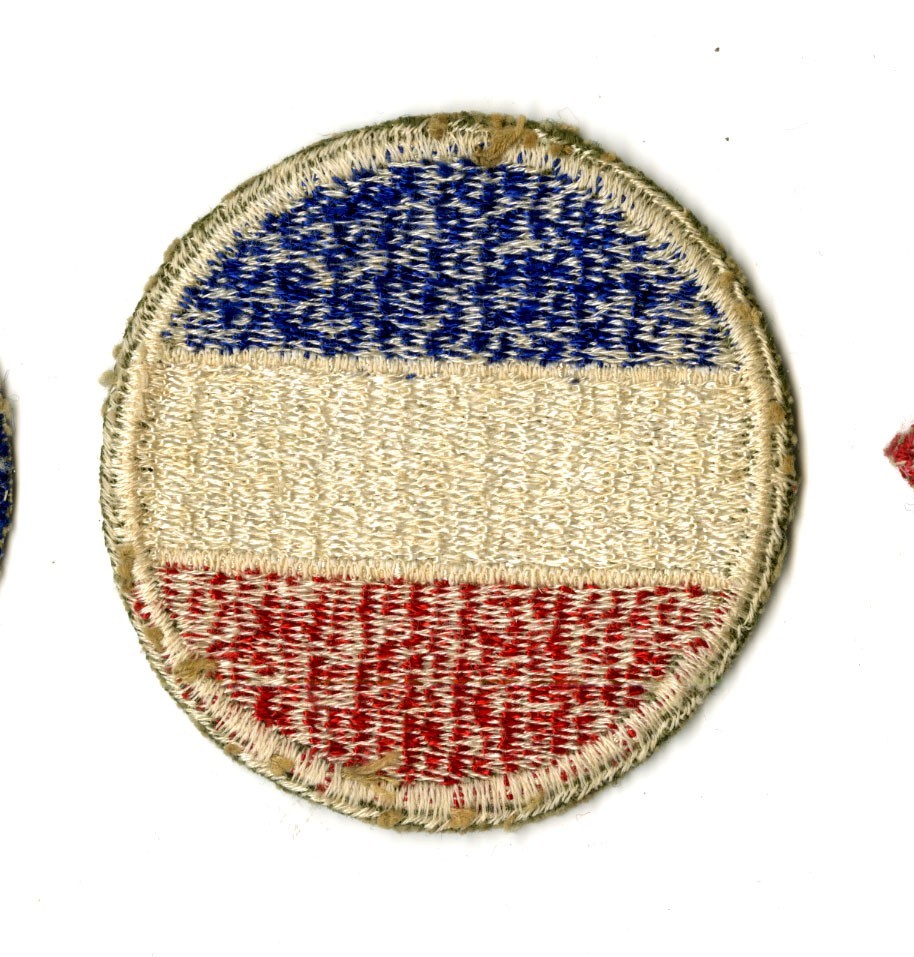 Army Ground Forces White Back Patch WWII Original