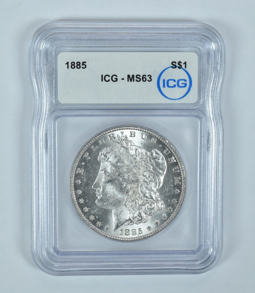 1885 Morgan Silver Dollar MS63 ICG