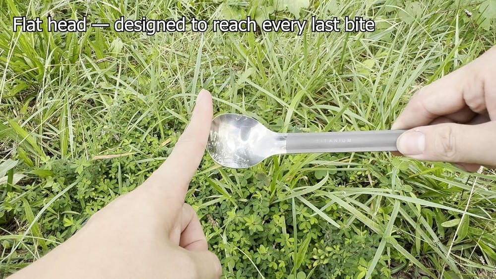 Long Handle Titanium Camping Spoon