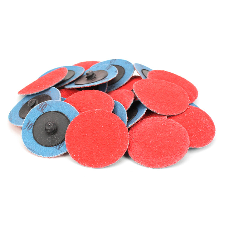 100 Pack - 2" Inch 40 Grit Ceramic Quick Change Sanding Discs Type R Roloc