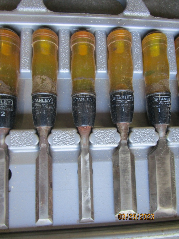 Stanley 9 Piece Wood Chisel Set 16-902 1/4"-2"