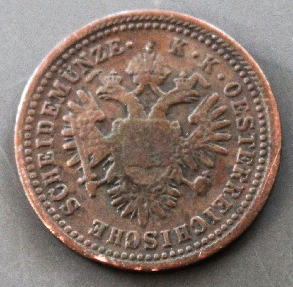 AUSTRIA 1 Kreuzer 1851 A - Copper