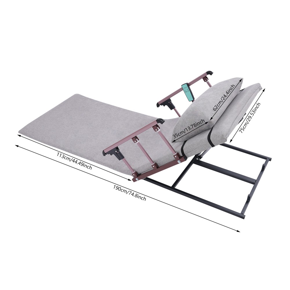 Electric Lifting Bed Backrest Elderly Adjustable Back Rest ed Sitting Backrest