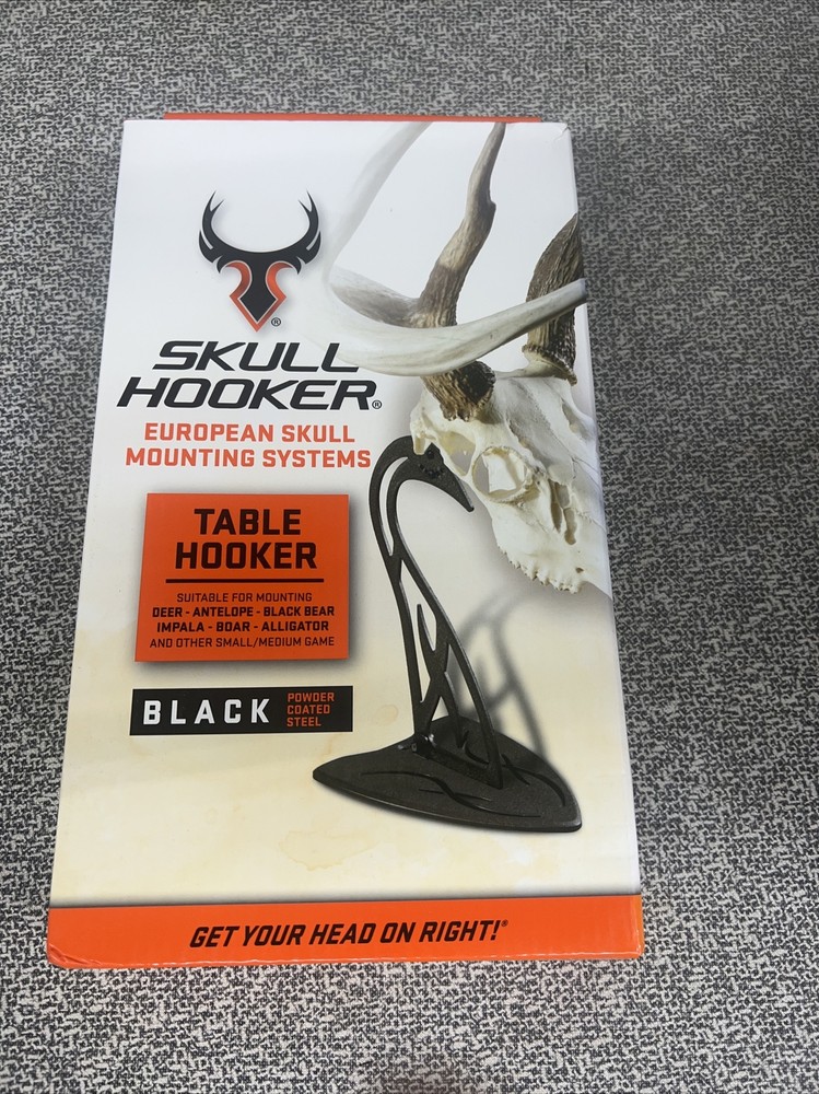 Skull Hooker Table Hooker Small and Medium Game Black European Skull Mounting