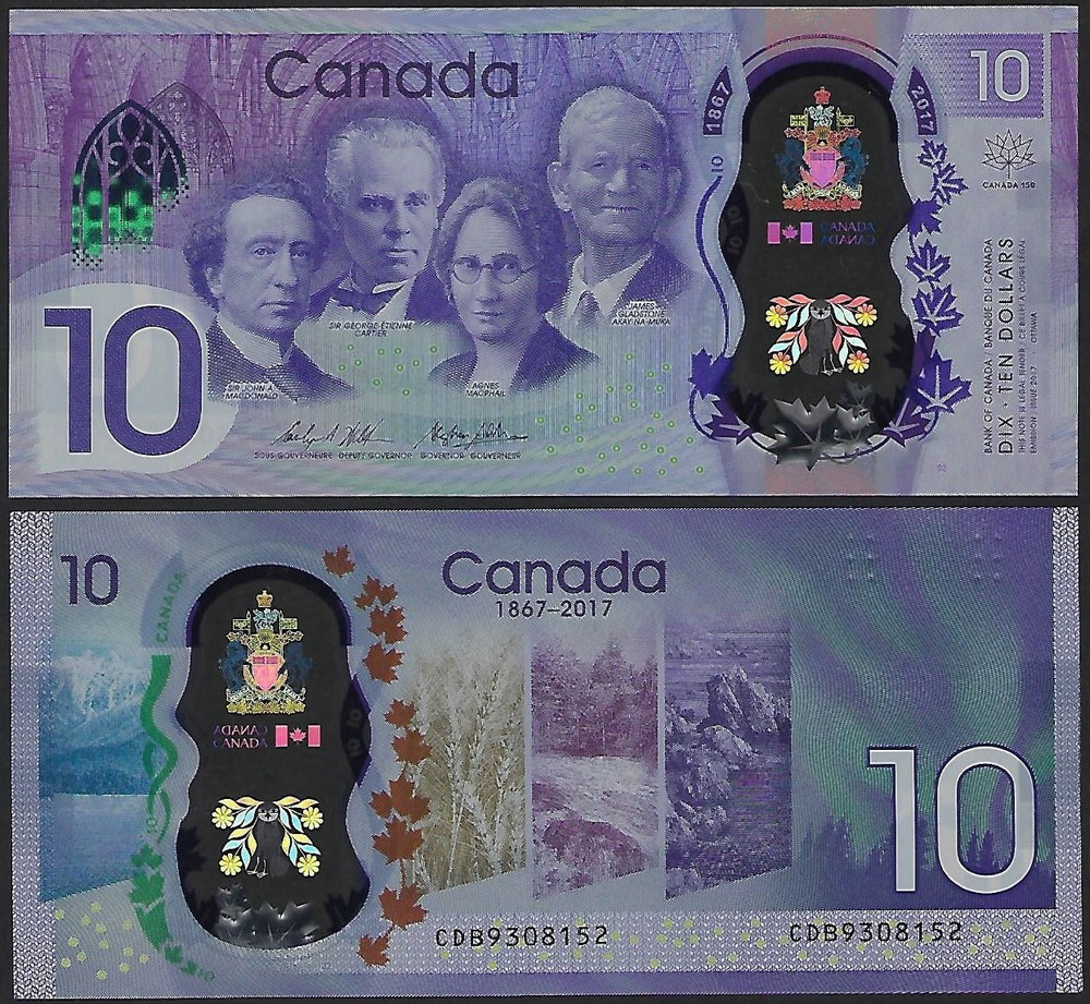 Canada 10 Dollars 2017 UNC**New - Polymer / Commemorative