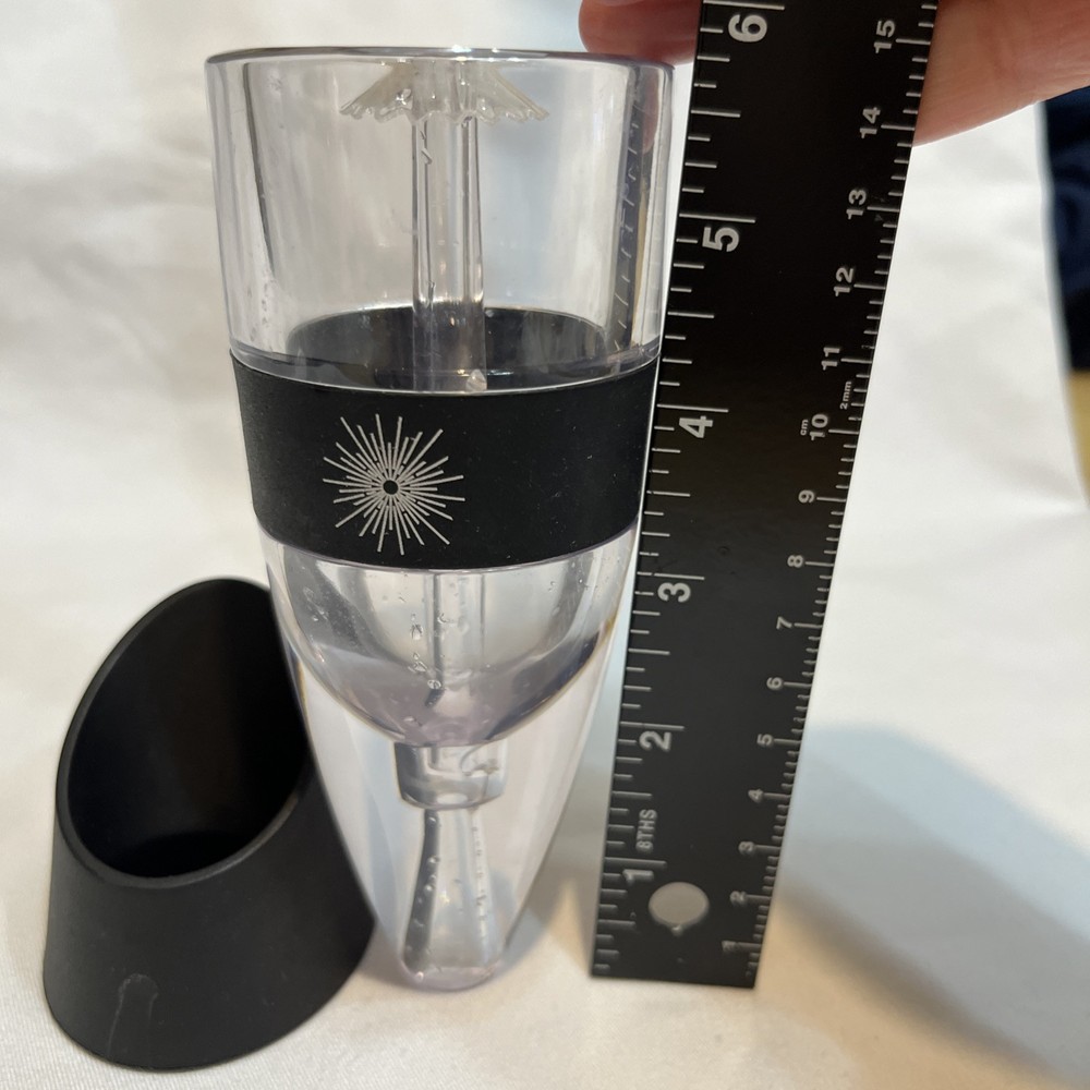 VinLuxe PRO Wine Aerator Diffuser Pourer Decanter with Carrying Case Black