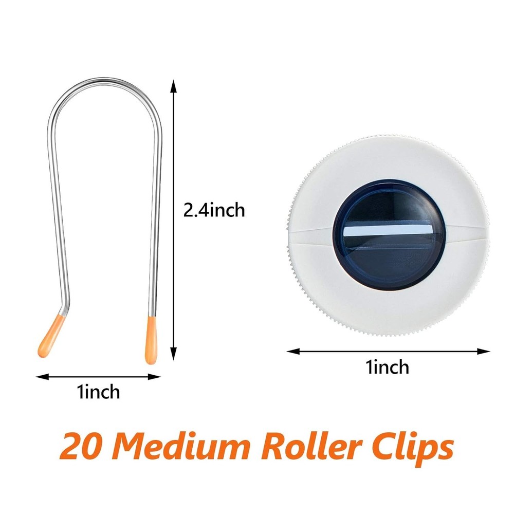 Large Hot Curler Clips Replacement Pins Hot Roller 20 Pcs