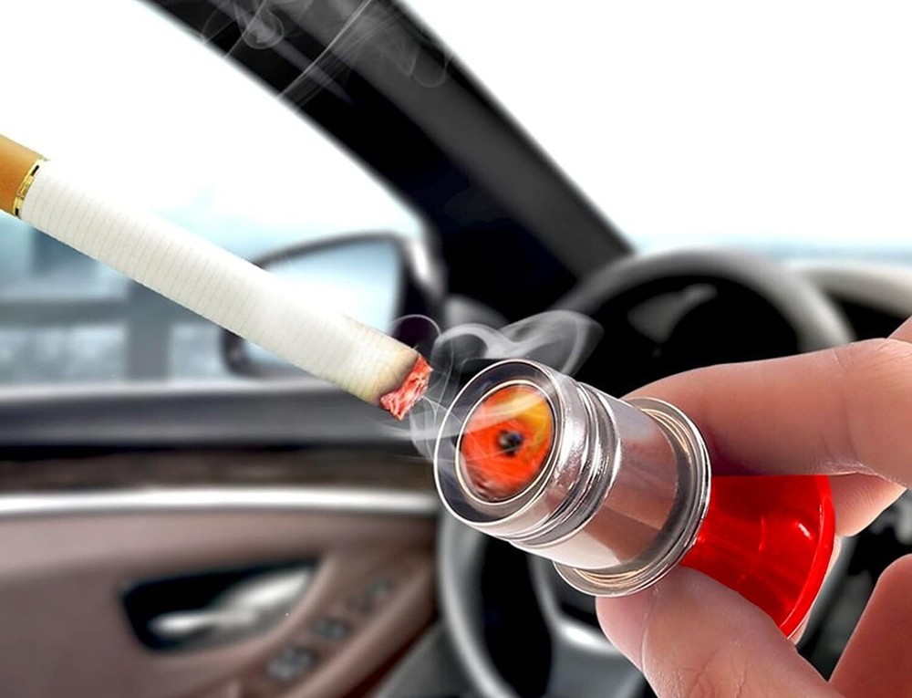Fire Missile & Eject Button Car Cigarette Lighter 12V Lighter Plug Auto Repla...