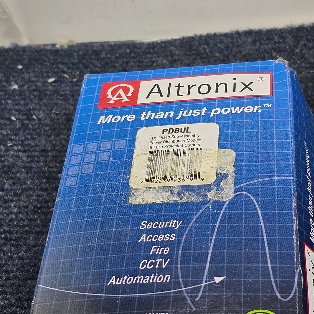 Altronix PD8UL: Power Distribution Module Eight (8) Fuse Protected