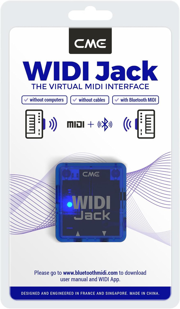 WIDI Jack - Premium Bluetooth MIDI Interface for TRS/DIN Devices - Ultra Low 3Ms