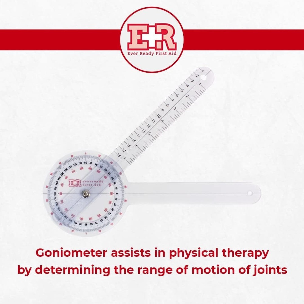 Plastic 12” Goniometer 360 Degree ISOM – 2 Pack