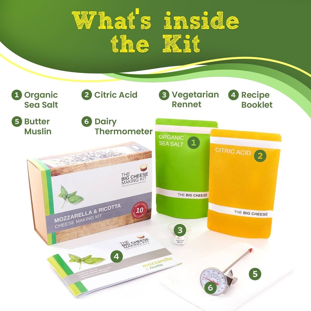 DIY Mozzarella & Ricotta Cheese Making Kit