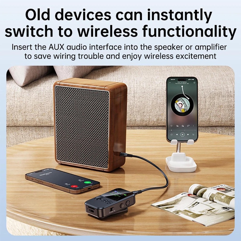 Bluetooth Adapter 5.4 for Car Use with Answer Call Function and Charging Line