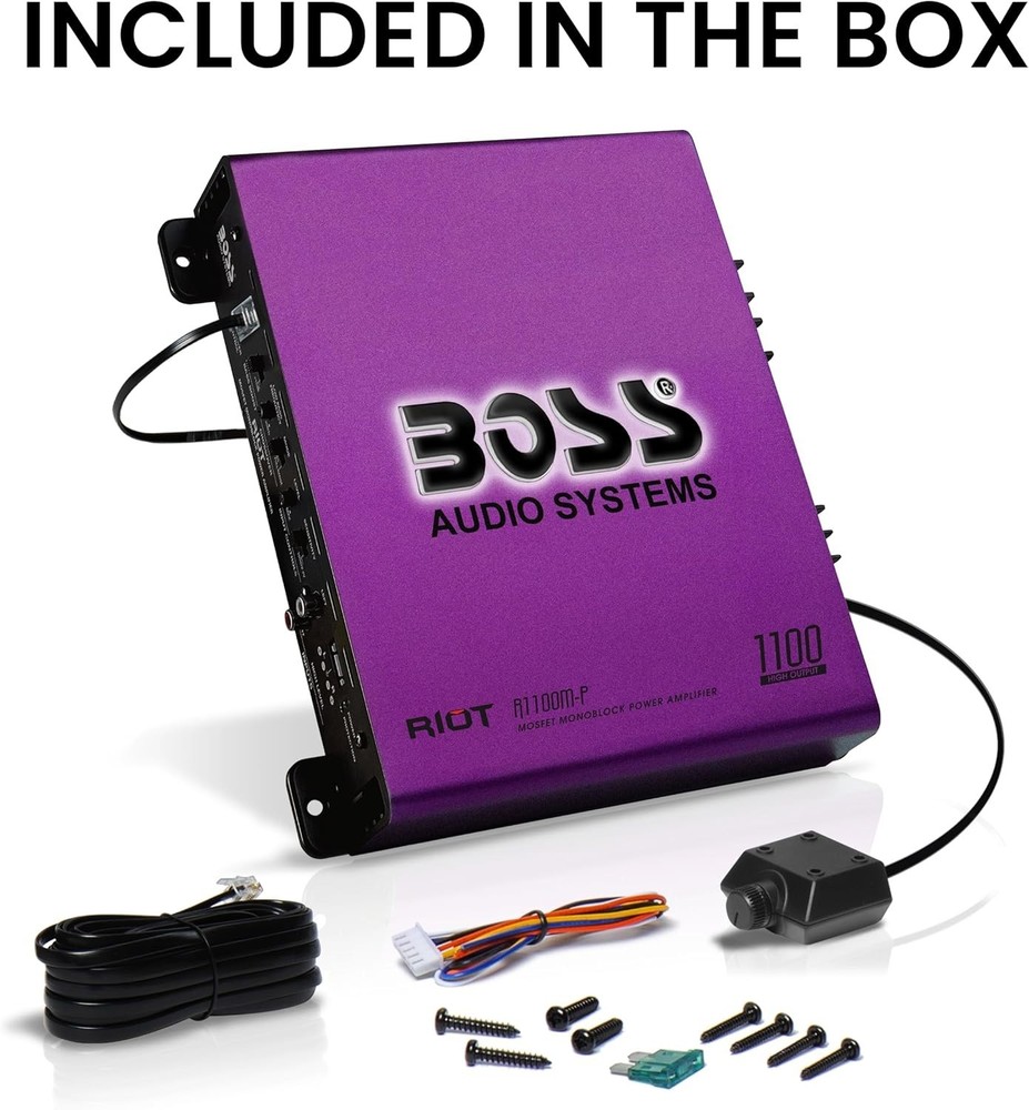 High-Performance Class A/B Car Amplifier - 1100 Watts, Low Pass Crossover