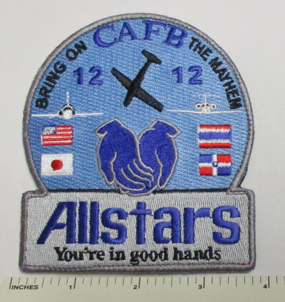 US AIR FORCE PILOT TRAINING PROGRAM CLASS 12-12 PATCH Hook & Loop Back Original