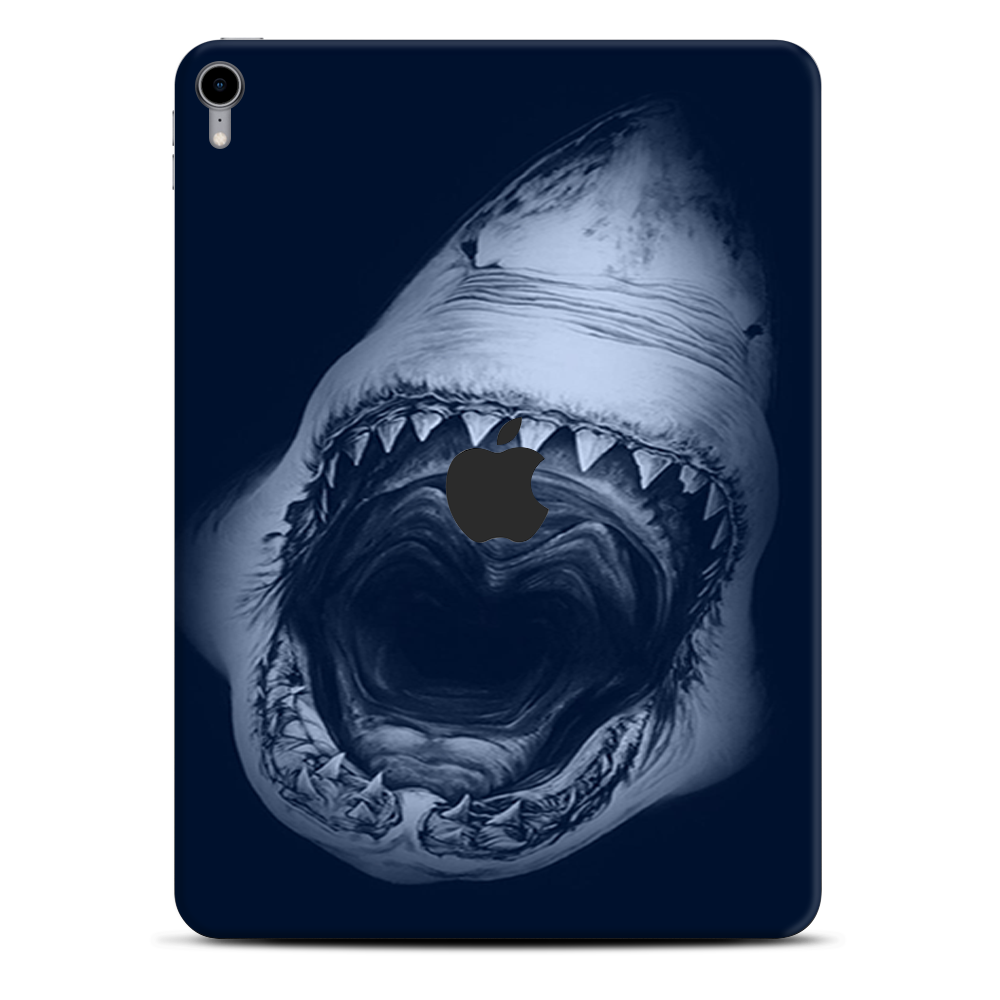 Skins Decal Wrap for Apple iPad Pro 11 2018 Shark attack