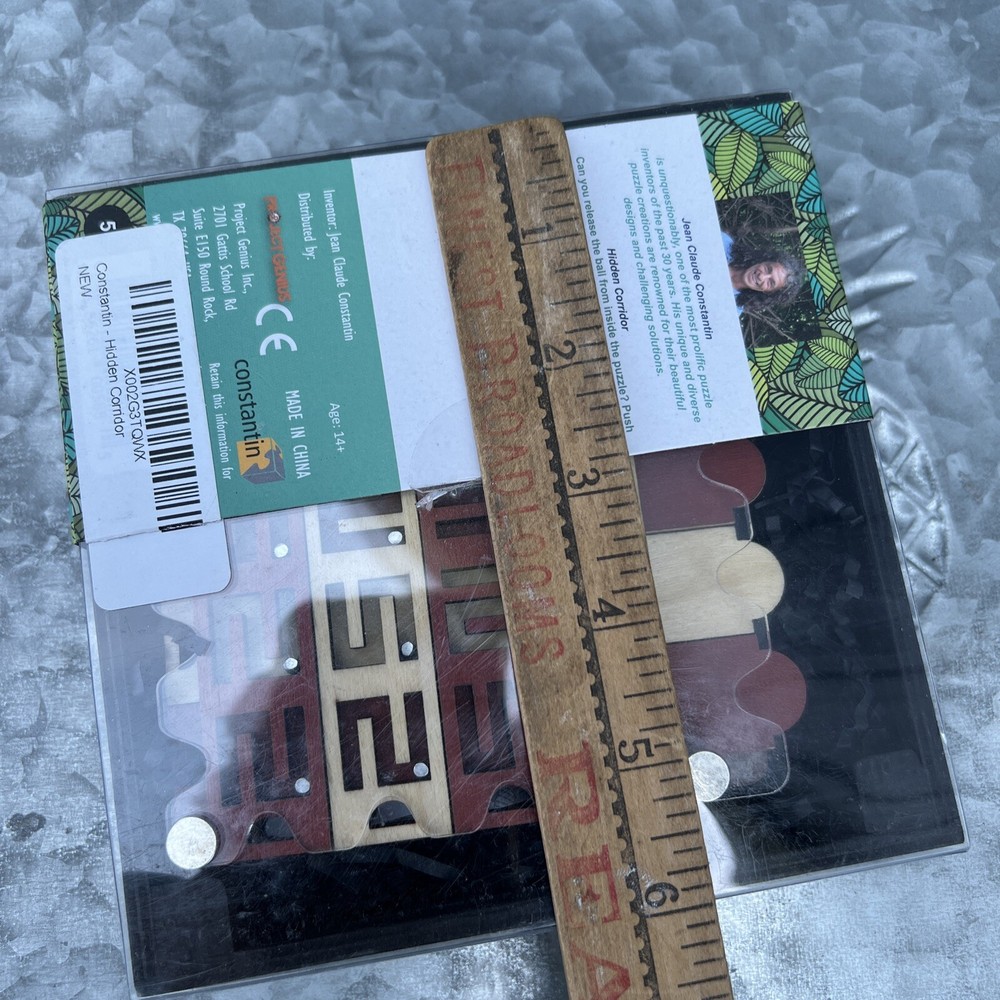 Constantin Puzzles Hidden Corridor Brain Teaser 5/5 Difficulty NEW Open Box