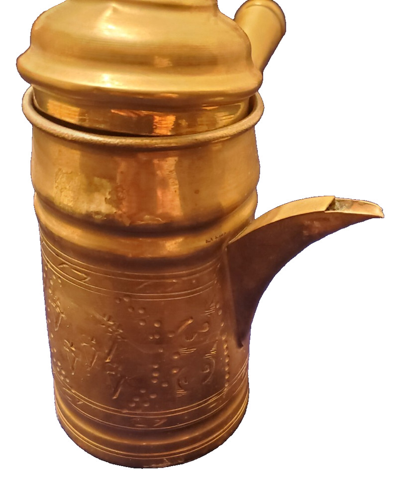 1900's Brass Middle Eastern Coffee Pot