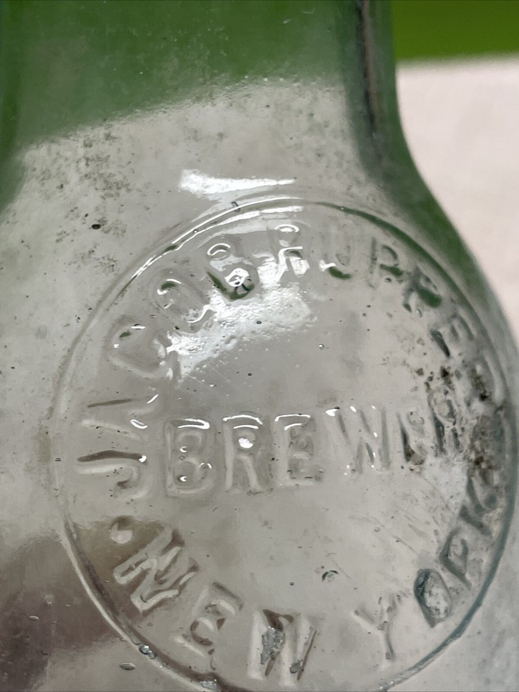 Old Glass Beer Bottle Jacob Ruppert