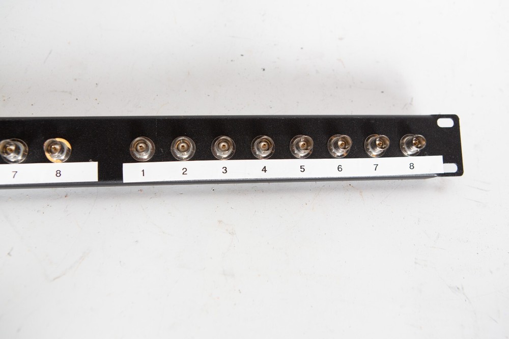 16XB Black Rackmount BNC Panel