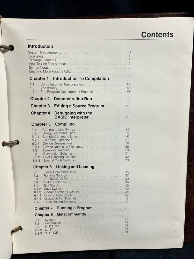 Vintage Radio Shack TRS-80 Manual & Software “Basic Compiler”