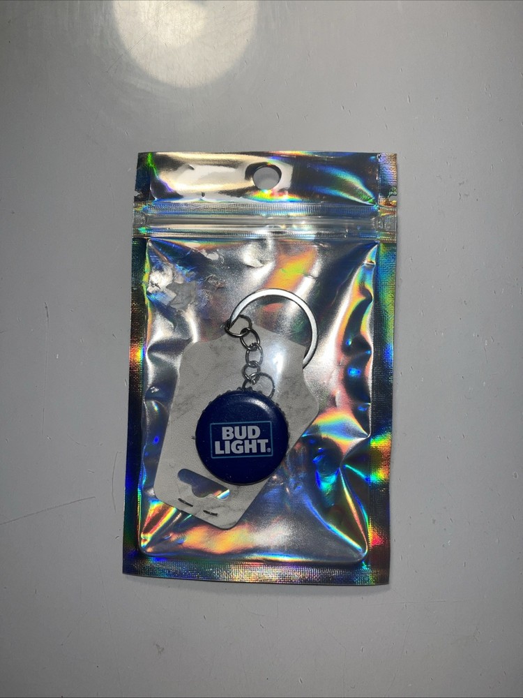 Bud Light Bottle Cap Keychain