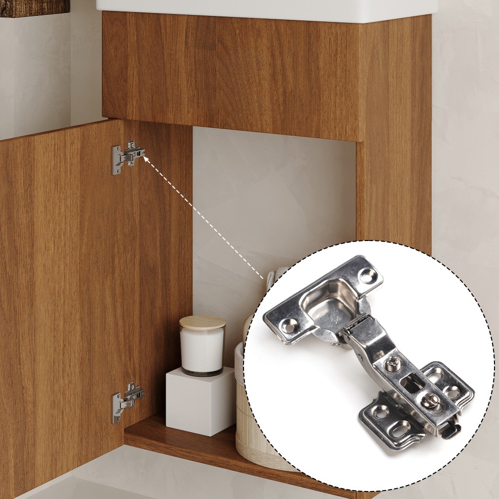 Modern Floating Bathroom Vanity with Intergrated Ceramic Basin