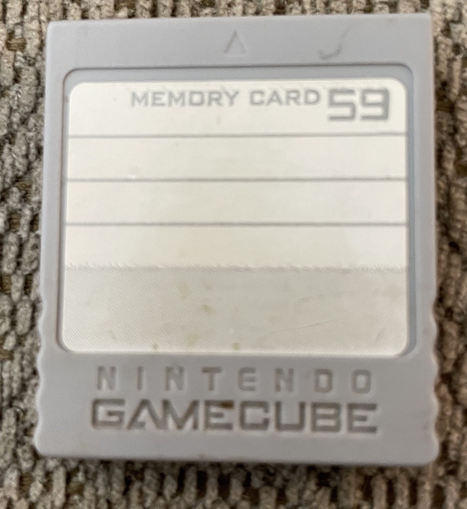 OEM Nintendo GameCube Grey Memory Card DOL-008