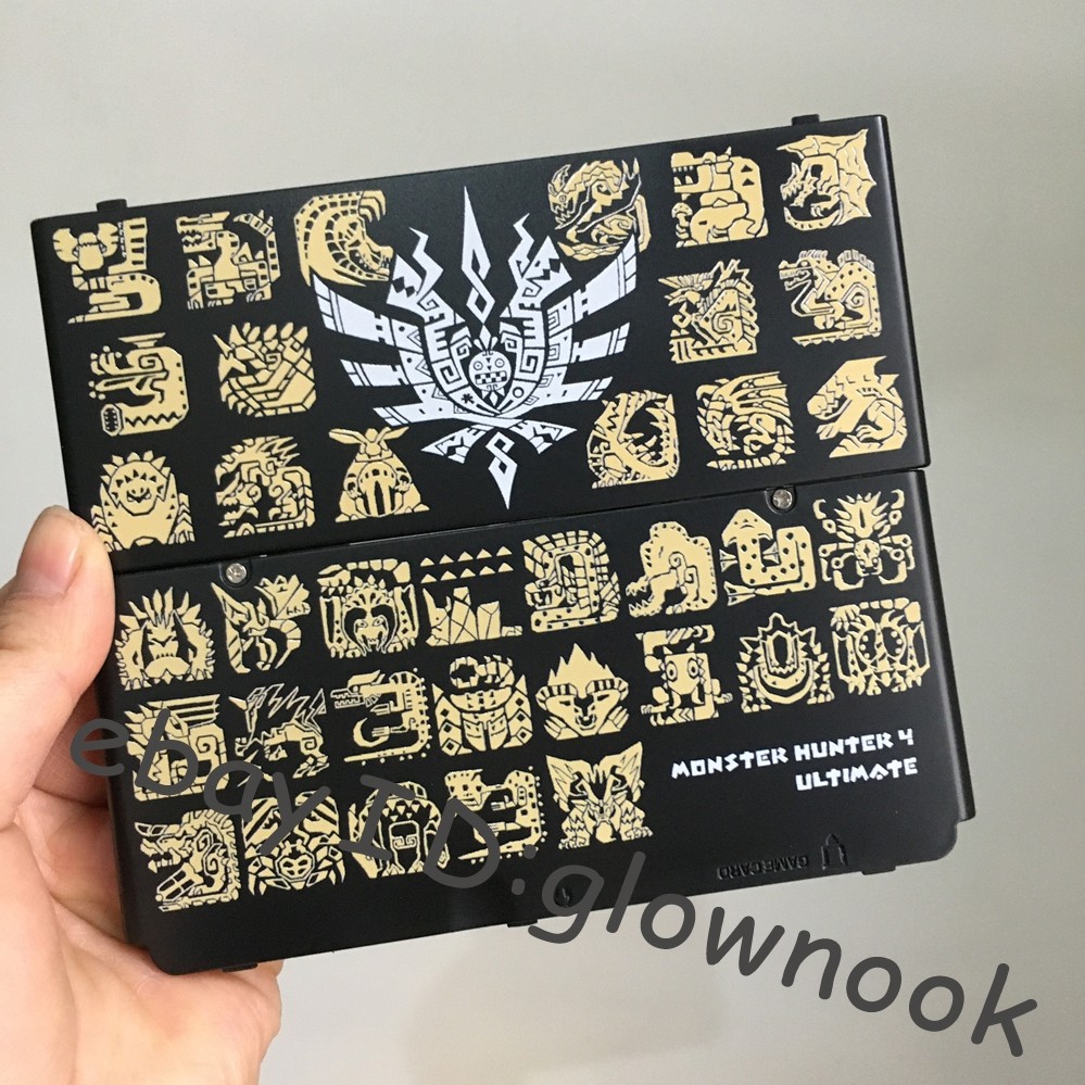 New 3DS Replacement Housing Shell - Monster Hunter 4 Ultimate Themed Patterned