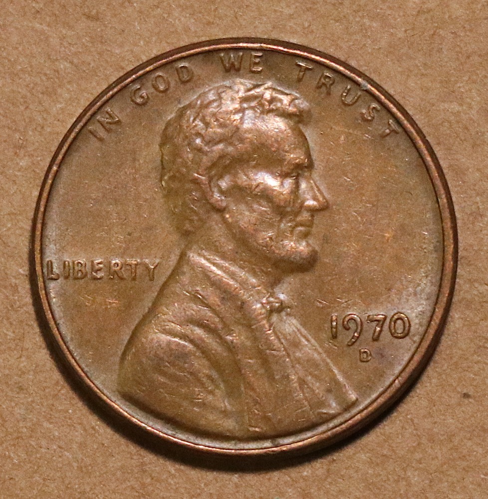 1970 D Lincoln Memorial cent