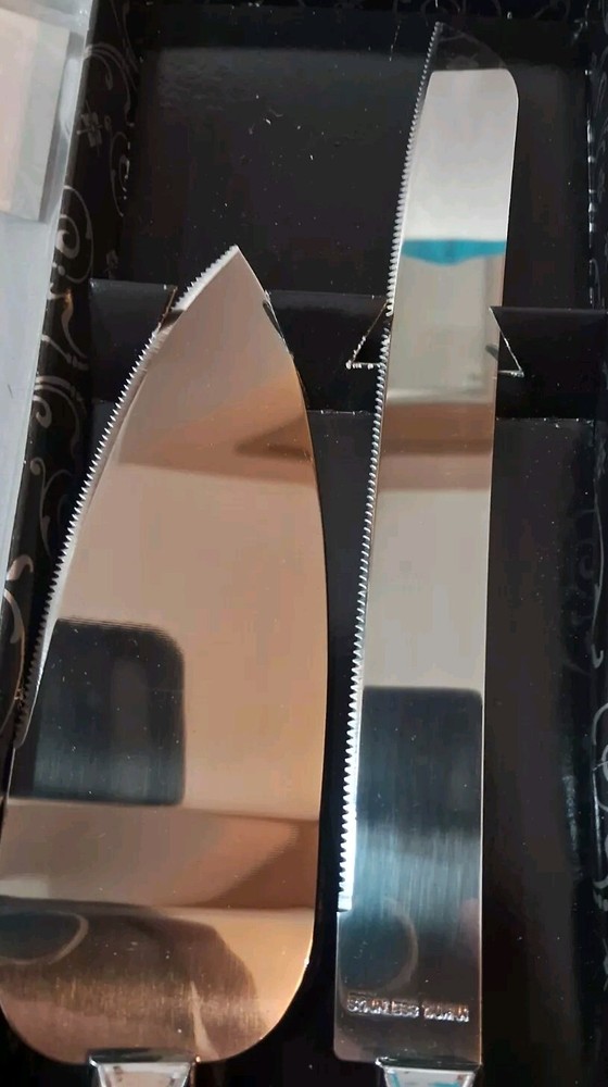 Original Box, Studio His & Hers Wedding Serving Set, Cake Knife w/Server, GUC