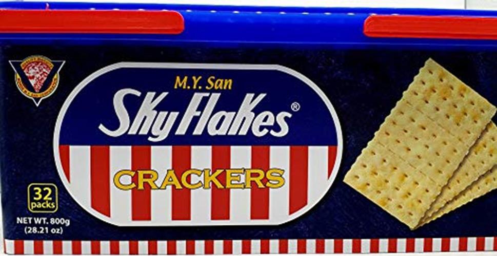 M.Y. San SkyFlakes Philippino Crackers 32 Packs 800g  Assorted Sizes
