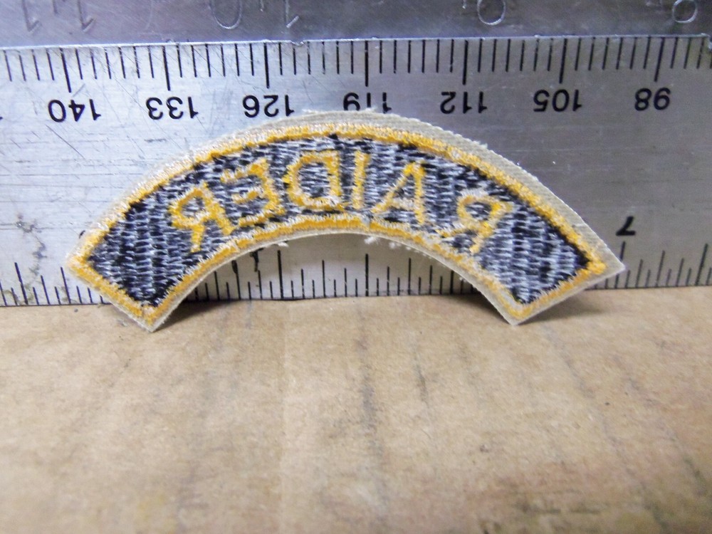 Raider Embroidered Tab Patch (NOS)